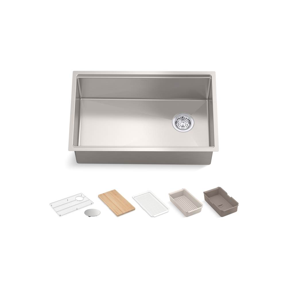 Strive® 29 in. Undermount Single-Bowl Workstation Kitchen Sink-related