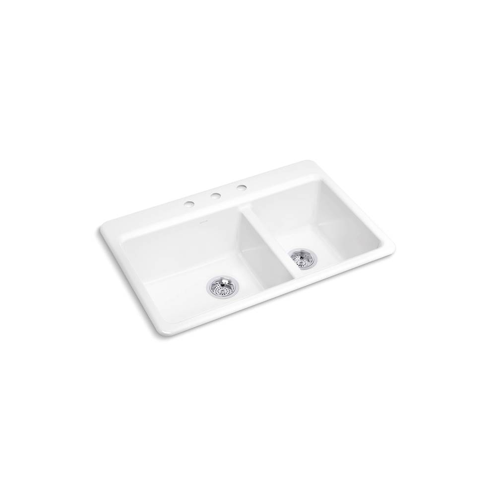 Riverby 33 in. Top-Mount Double-Bowl Kitchen Sink-shop