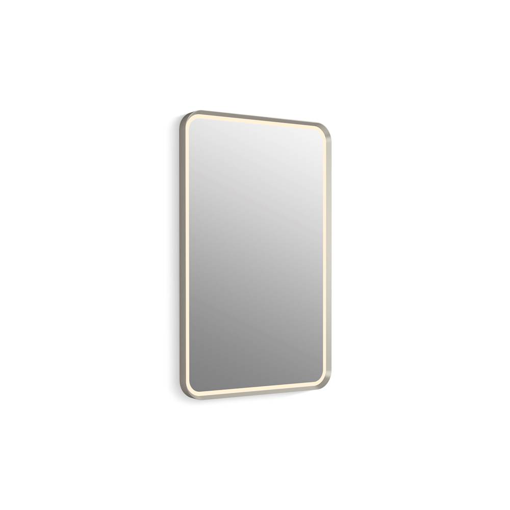Essential Ultrabright 22 in. X 34 in. Rectangular Lighted Framed Mirror-related