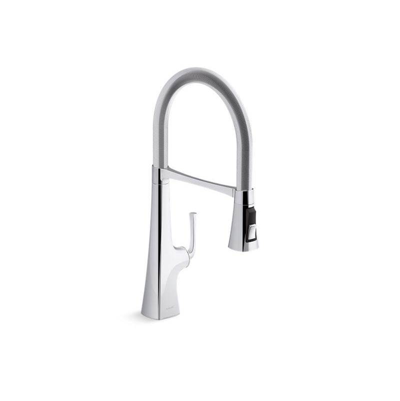 Graze Semi-Professional Kitchen Sink Faucet With Three-Function Sprayhead-related