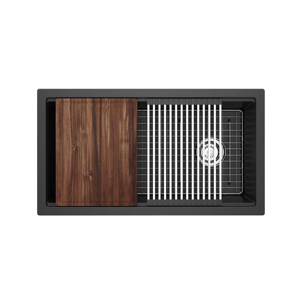 Fonsa™ 33'' Quartz Chef/Workstation Sink With Accessories-shop