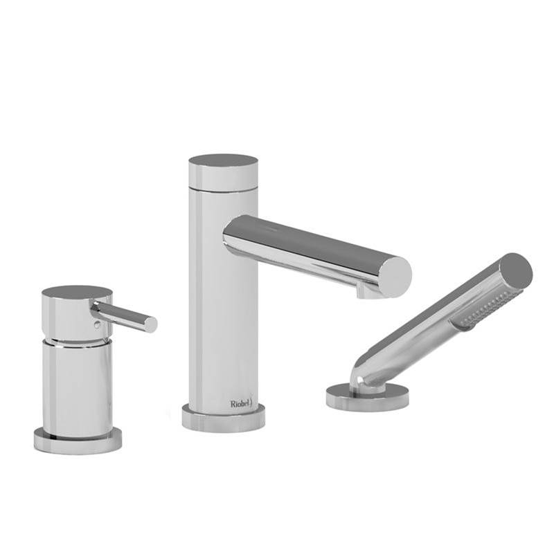 3-piece Type P (pressure balance) deck-mount tub filler with hand shower trim-shop