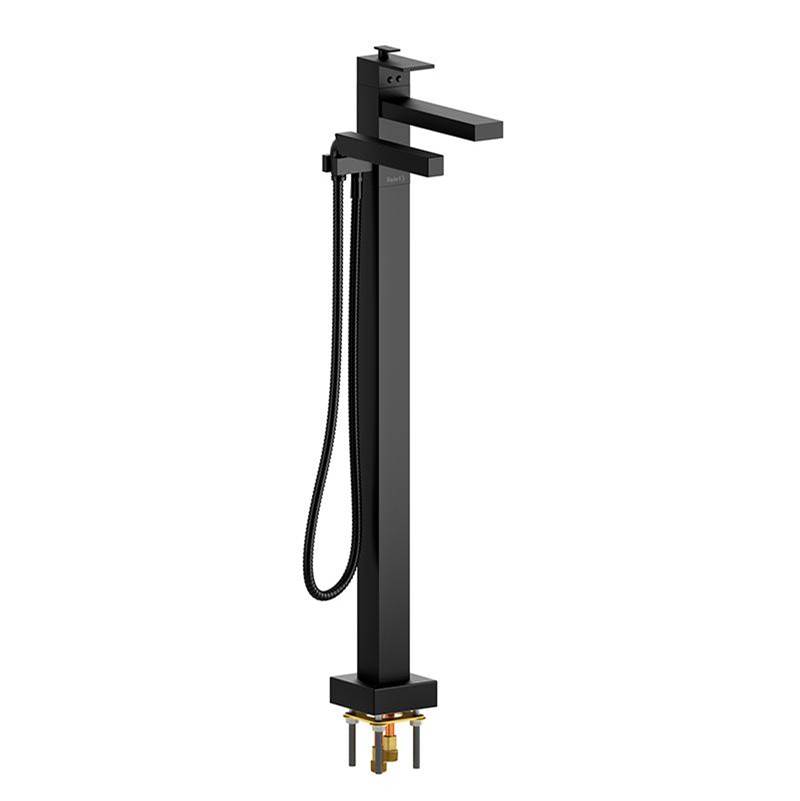 2-way Type T (thermostatic) coaxial floor-mount tub filler with hand shower trim-related