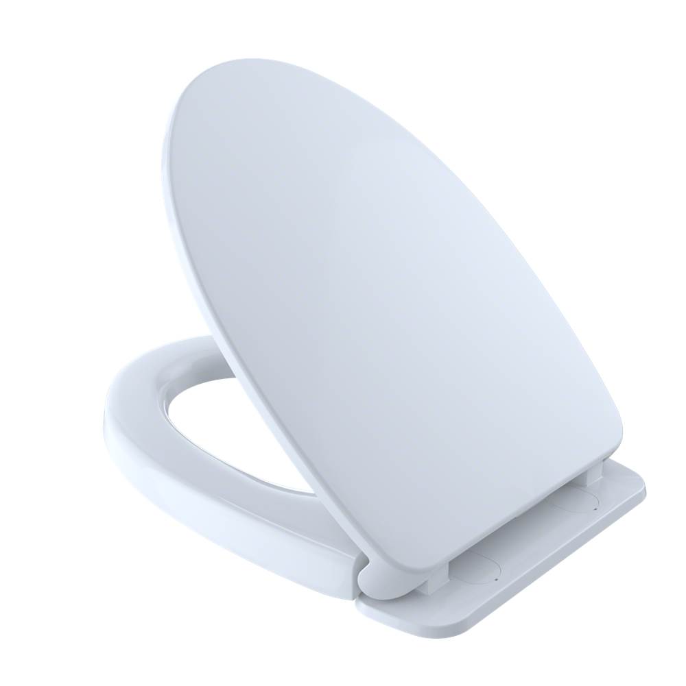 TOTO TOTO SoftClose Slow Close Elongated Toilet Seat and Lid, Cotton White-shop