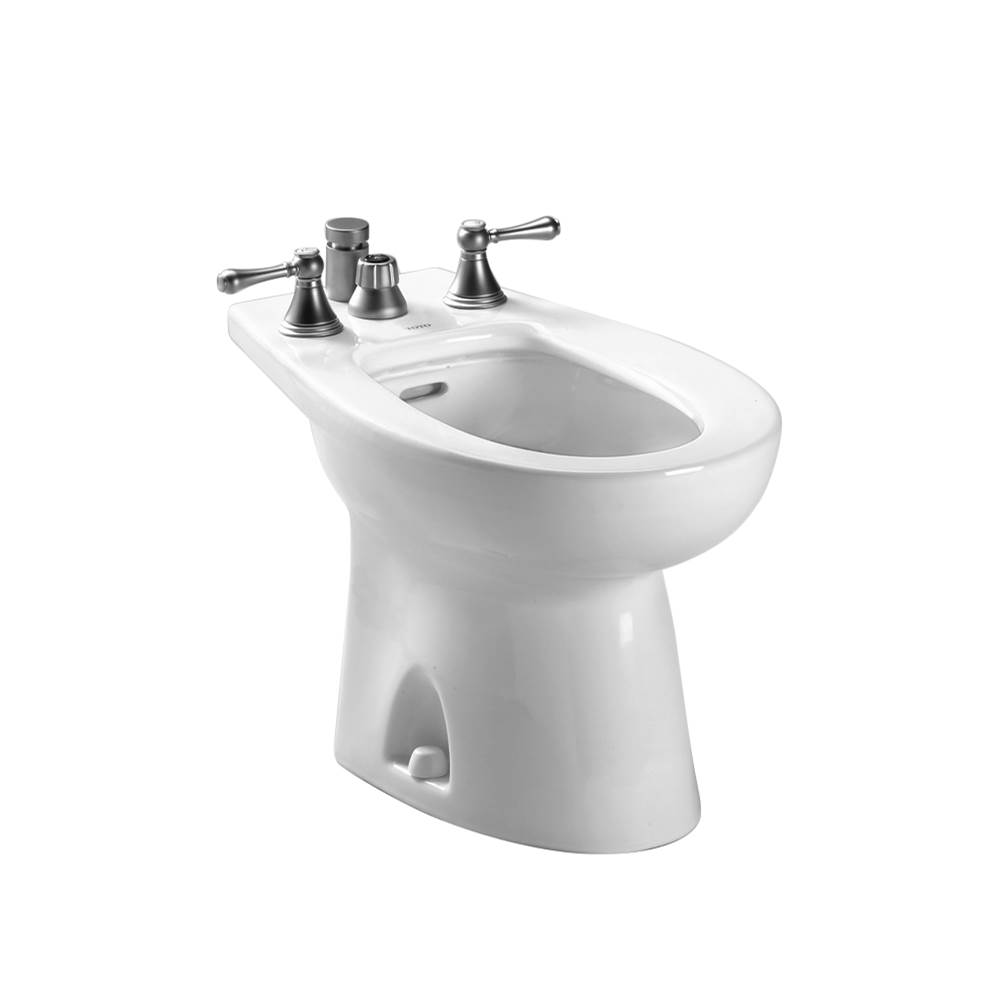 TOTO Piedmont® Deck Mount Vertical Spray Flushing Rim Bidet, Cotton White-shop