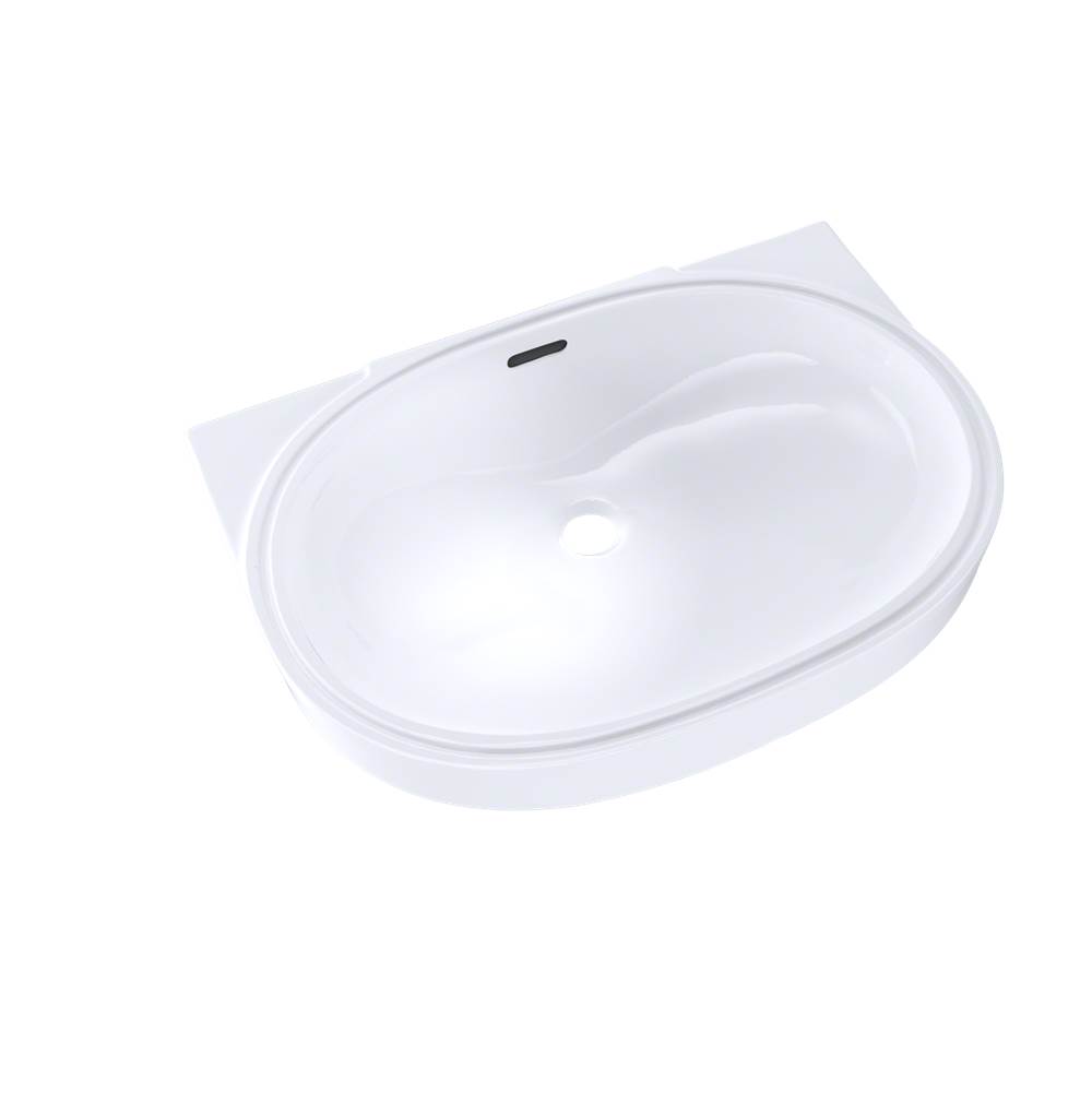 TOTO Oval 19-11/16'' x 13-3/4'' Undermount Bathroom Sink with CEFIONTECT, Cotton -shop