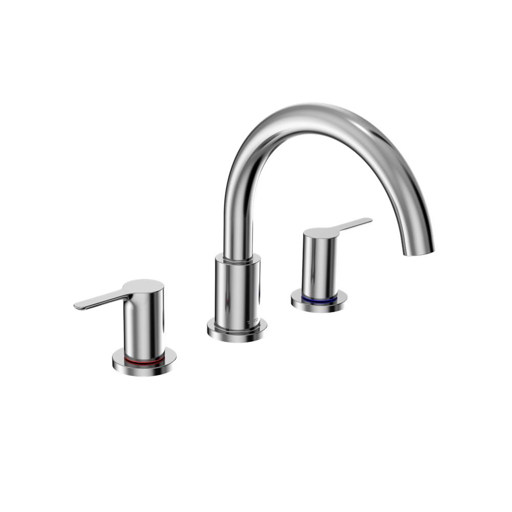 TOTO LB Two-Handle Deck-Mount Roman Tub Filler Trim, Polished Chrome-related