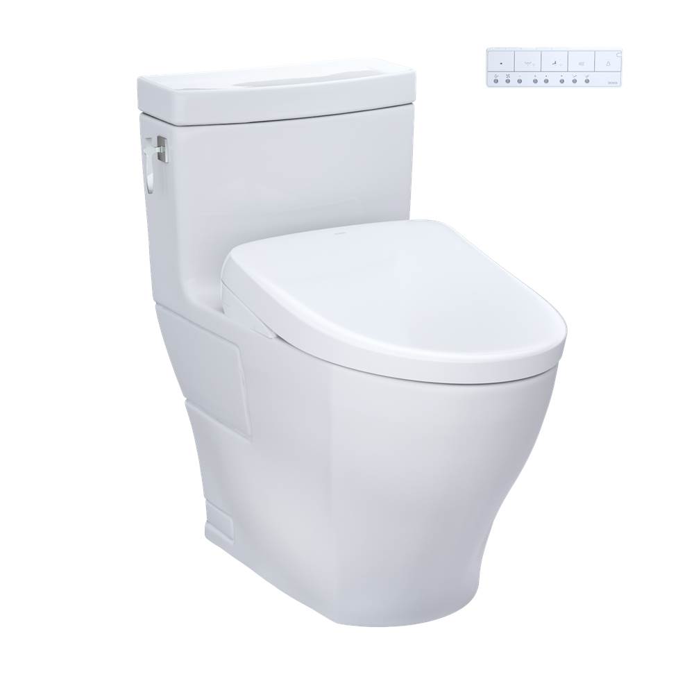 TOTO WASHLET®+ Aimes® One-Piece Elongated 1.28 GPF Toilet with Auto Flush S7A Con-related