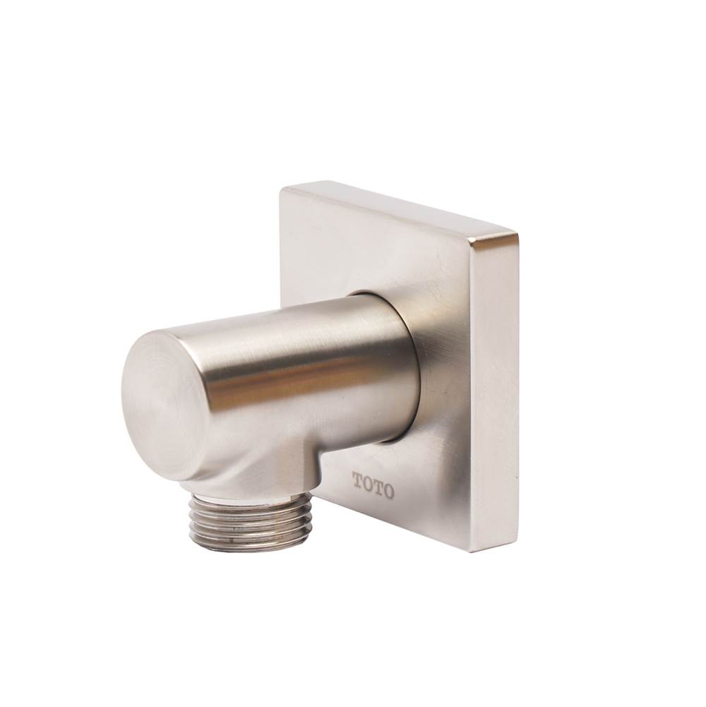 TOTO Wall Outlet for Handshower, Square, Polished Nickel-related
