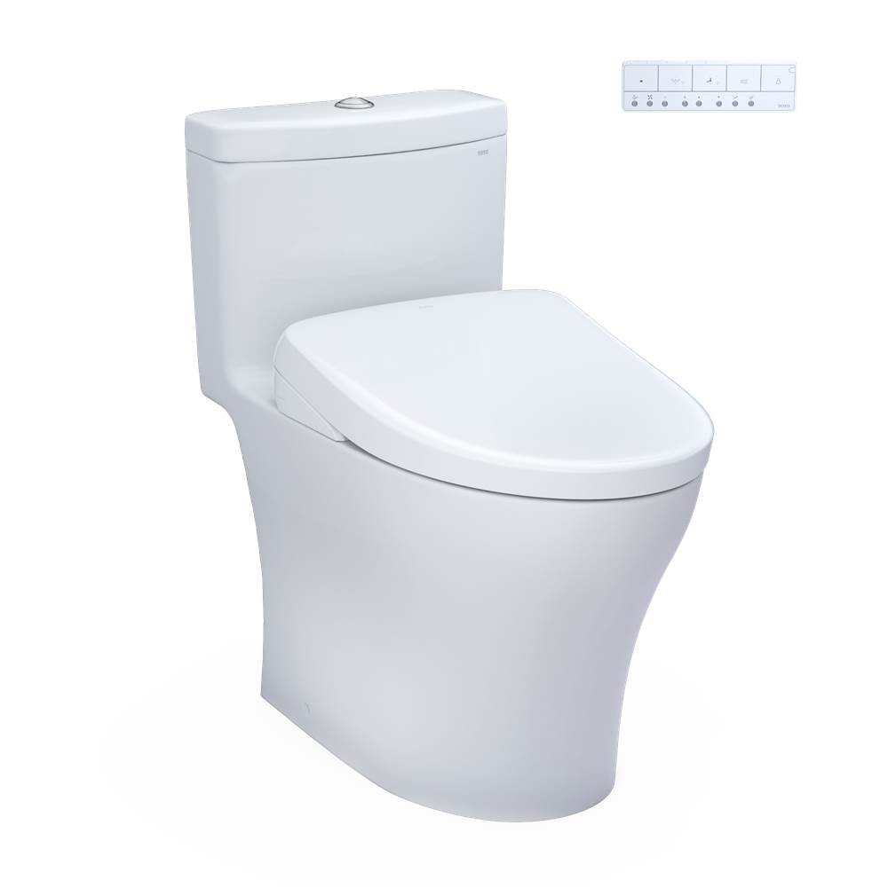 TOTO WASHLET®+ Aquia® IV One-Piece Elongated Dual Flush 1.28 and 0.9 GPF Toilet w-related