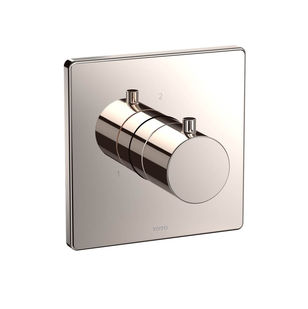 TOTO Square Three-Way Diverter Shower Trim, Polished Nickel-shop