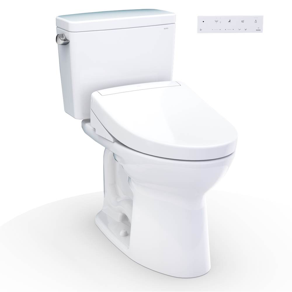 TOTO Drake® WASHLET®+ Two-Piece Elongated 1.6 GPF Universal Height TORNADO FLUSH®-related