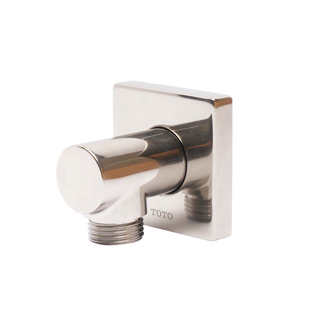 TOTO Wall Outlet for Handshower, Square, Brushed Nickel-shop