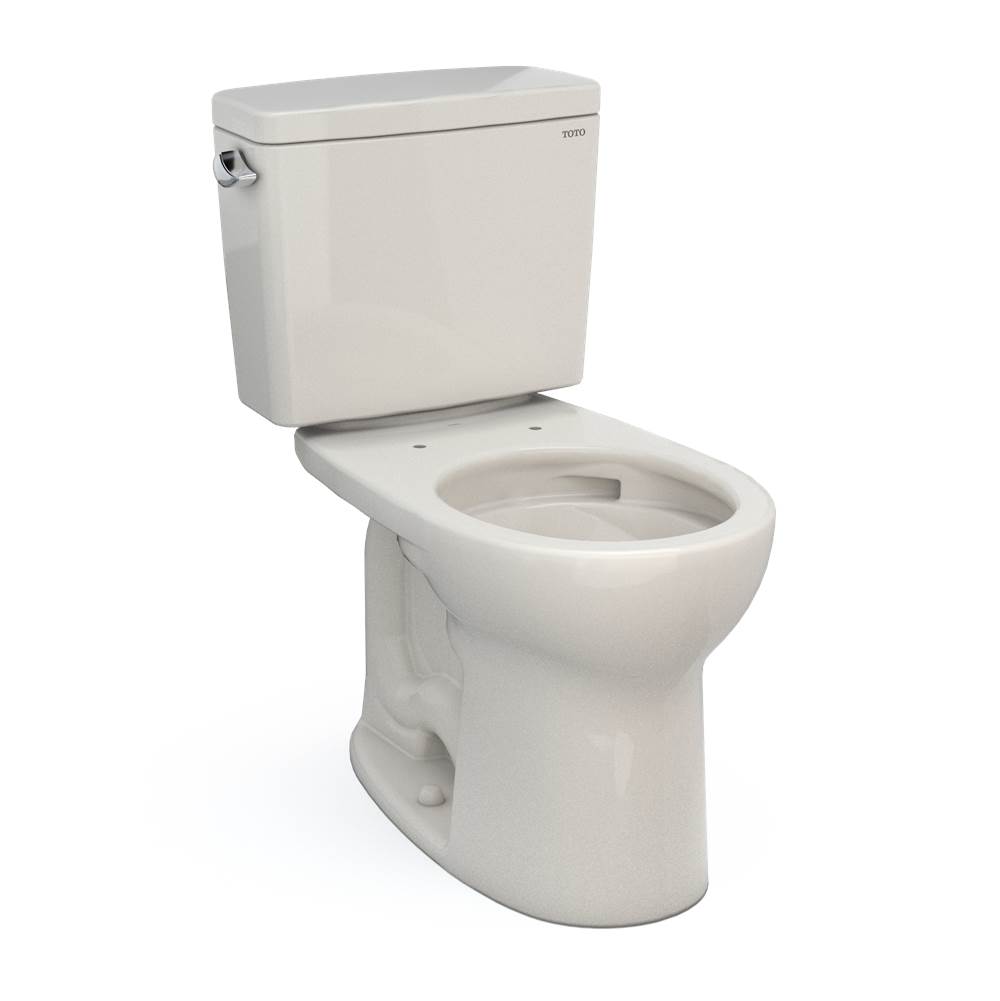 TOTO Drake® Two-Piece Round 1.28 GPF Universal Height TORNADO FLUSH® Toilet with -related