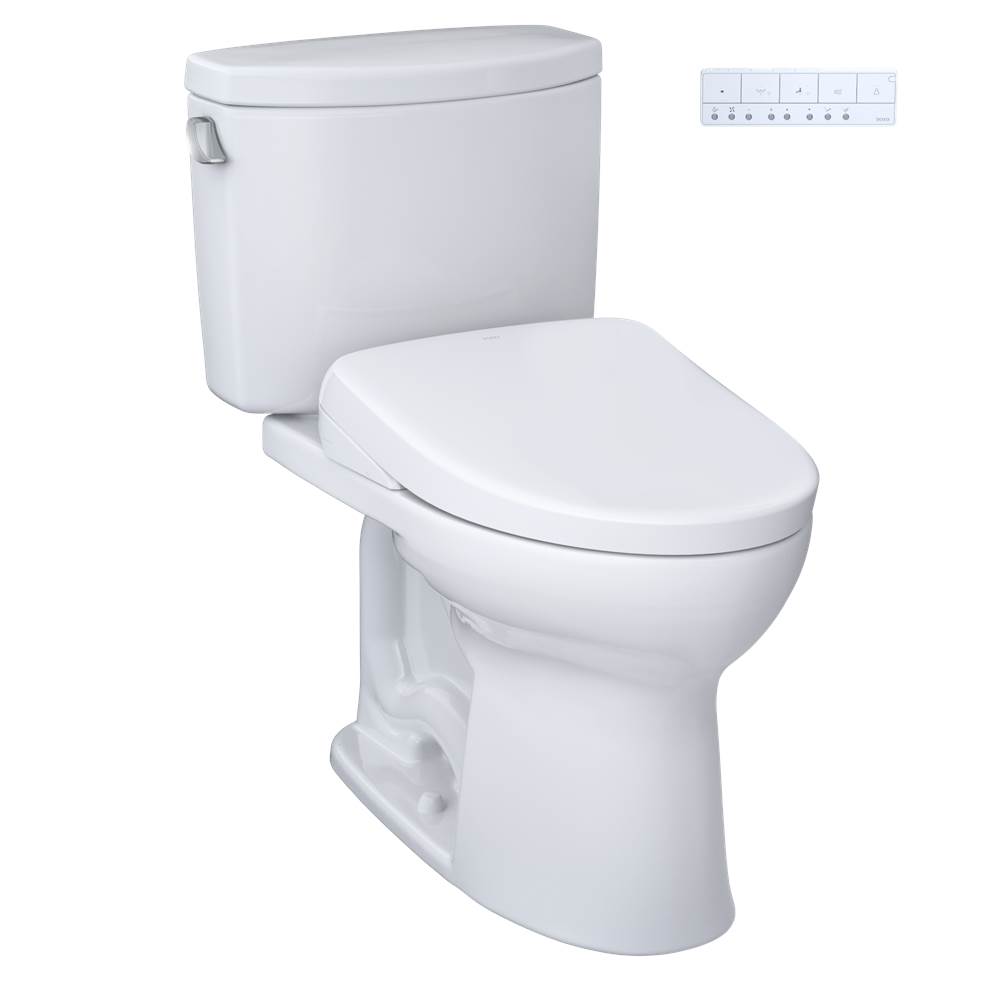 TOTO WASHLET®+ Drake® II Two-Piece Elongated 1.28 GPF Toilet and WASHLET®+ S7A Co-related