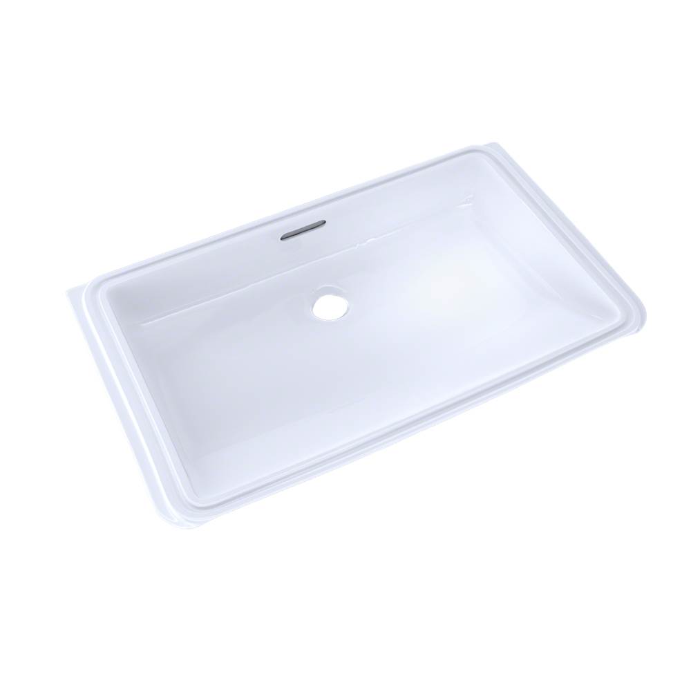 TOTO Rectangular Undermount Bathroom Sink with CEFIONTECT, Cotton White-shop