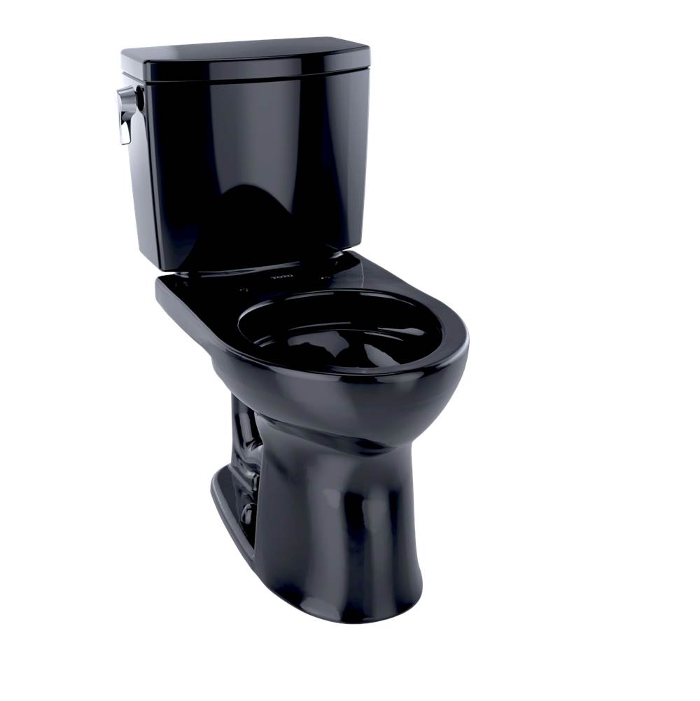 TOTO Drake® II 1G® Two-Piece Round 1.0 GPF Universal Height Toilet, Ebony-shop