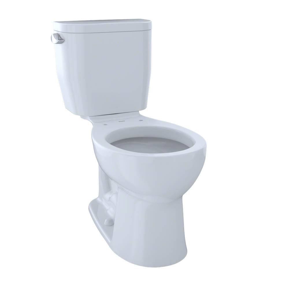 TOTO Entrada™ Two-Piece Round 1.28 GPF Universal Height Toilet, Cotton White-related