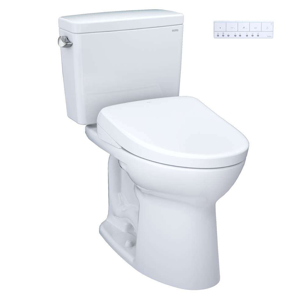 TOTO Drake® WASHLET®+ Two-Piece Elongated 1.6 GPF TORNADO FLUSH® Toilet and S7 Co-related