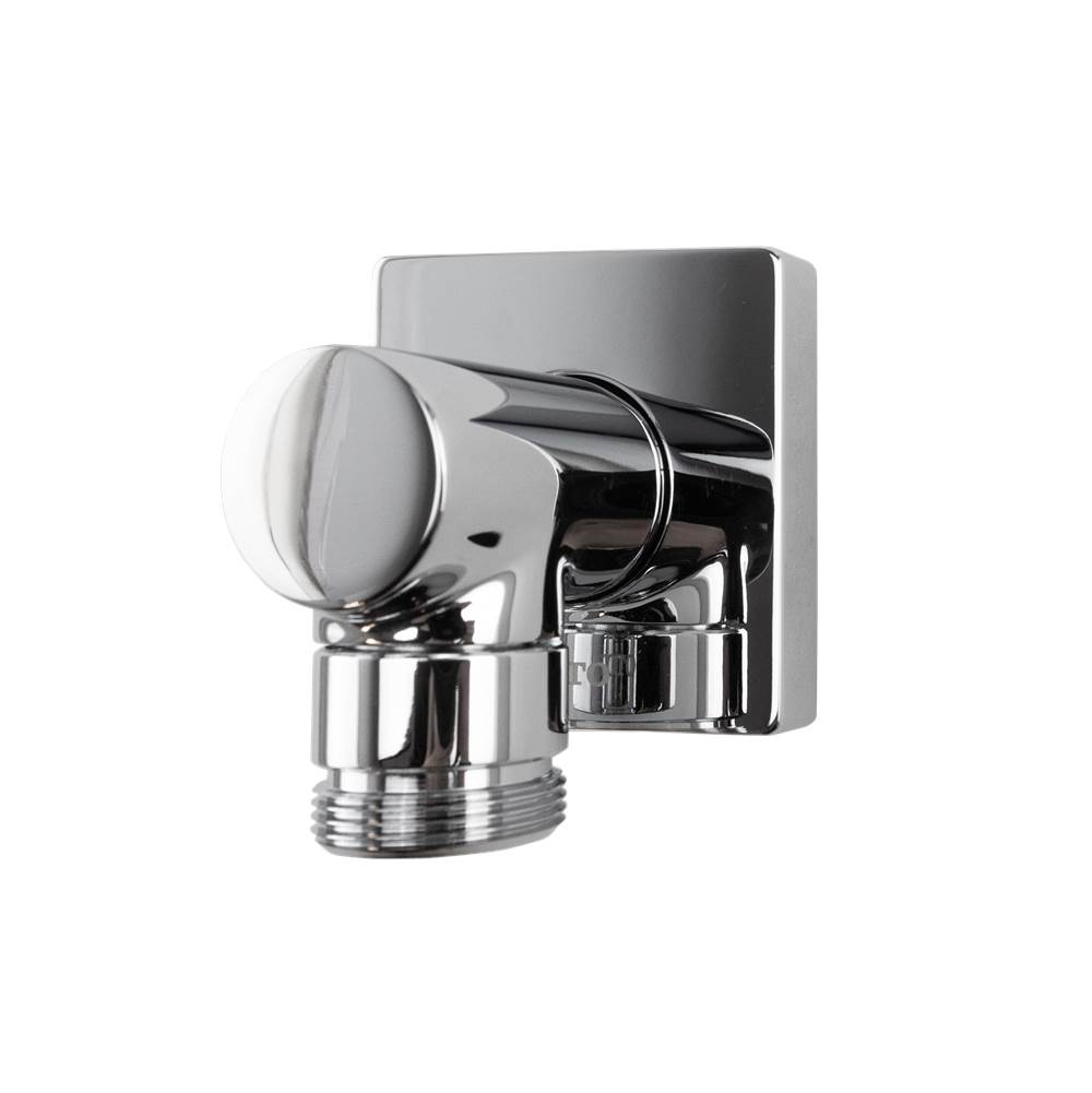 TOTO Wall Outlet for Handshower, Square, Polished Chrome-related