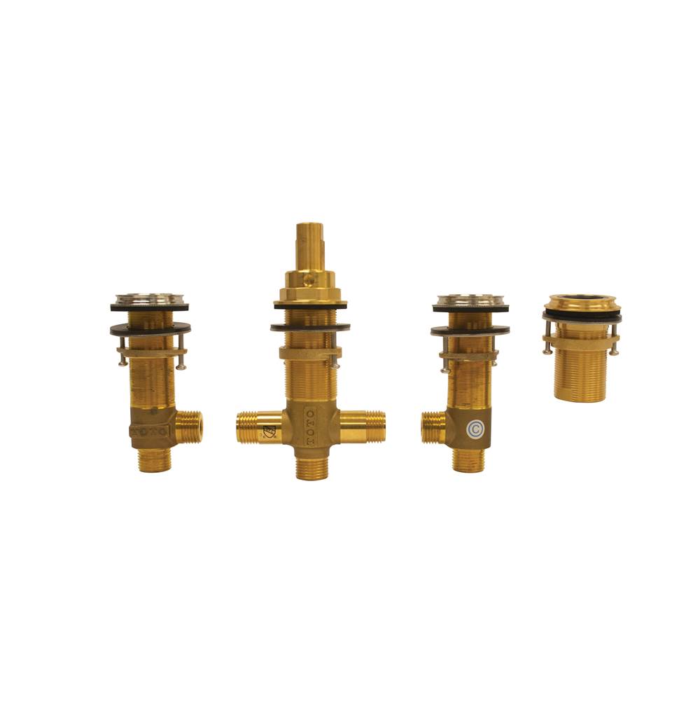 TOTO Three-Hole Roman Tub Filler Rough-In Valve, Polished Chrome-related