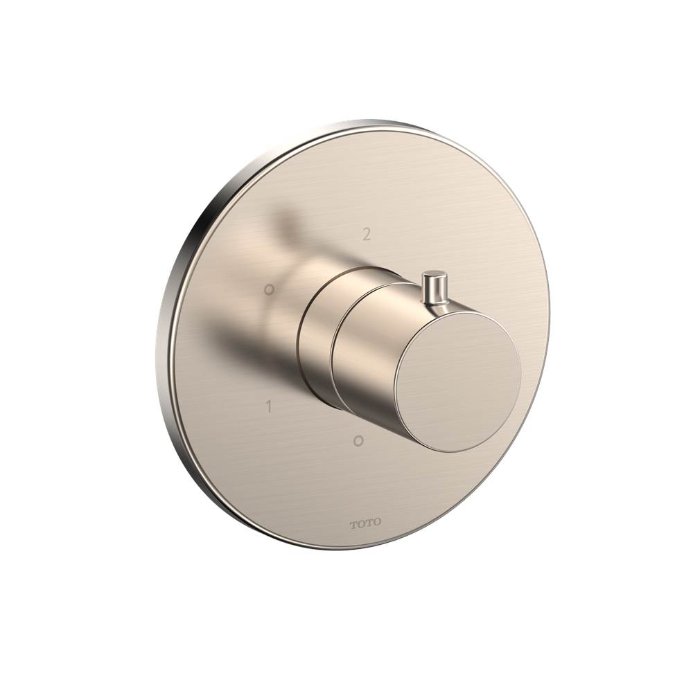 TOTO Round Three-Way Diverter Trim with Off, Brushed Nickel-related