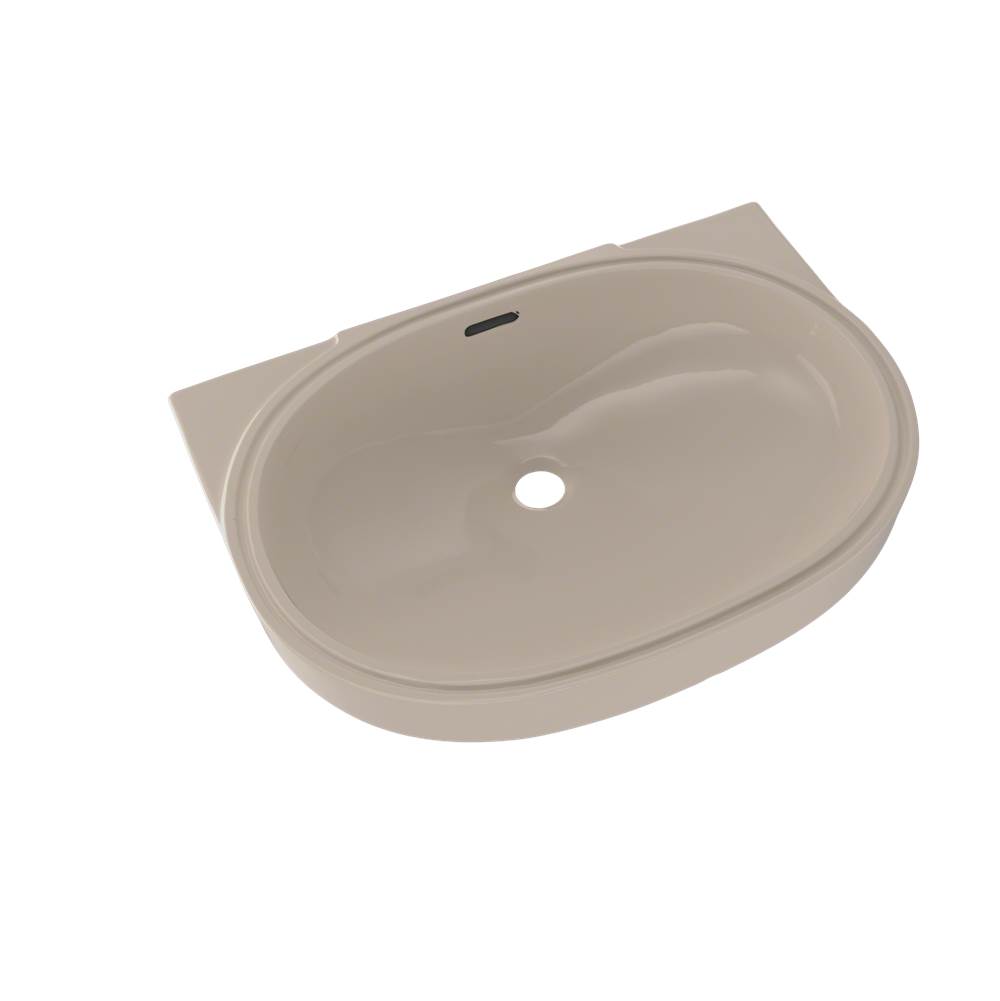 TOTO Oval 19-11/16'' x 13-3/4'' Undermount Bathroom Sink with CEFIONTECT, Bone-shop