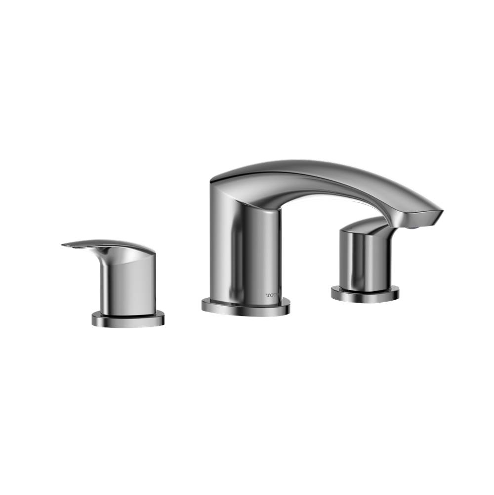 TOTO GM Two-Handle Deck-Mount Roman Tub Filler Trim, Polished Chrome-related