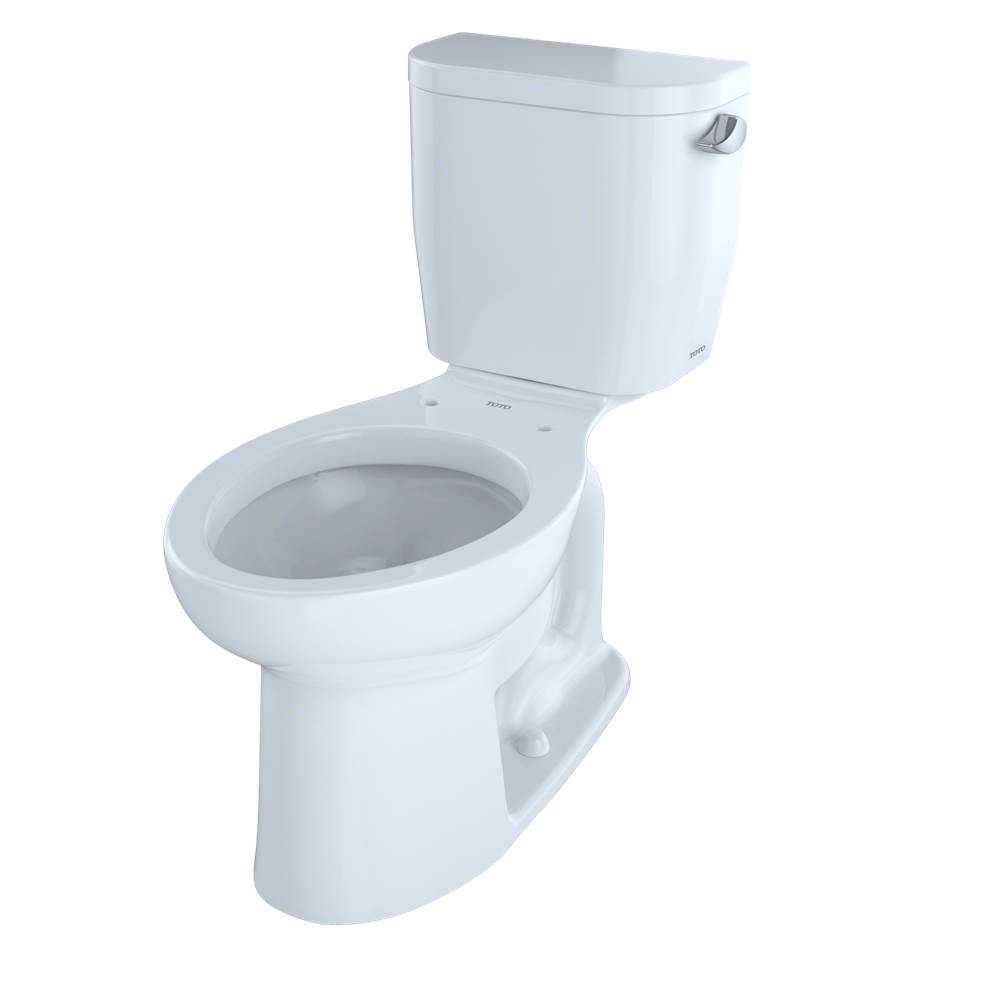 TOTO Entrada™ Two-Piece Elongated 1.28 GPF Universal Height Toilet with Right-Han-related