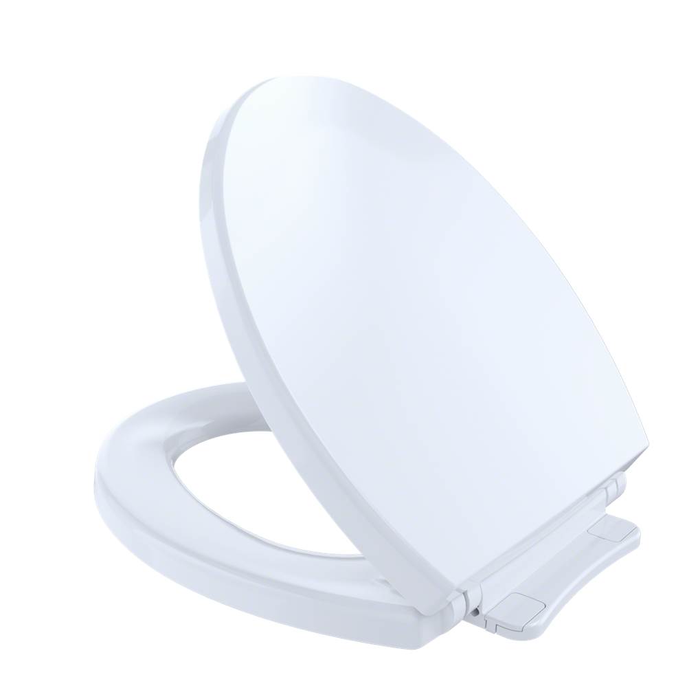 TOTO SoftClose®Slow Close Round Toilet Seat and Lid,Cotton White-shop