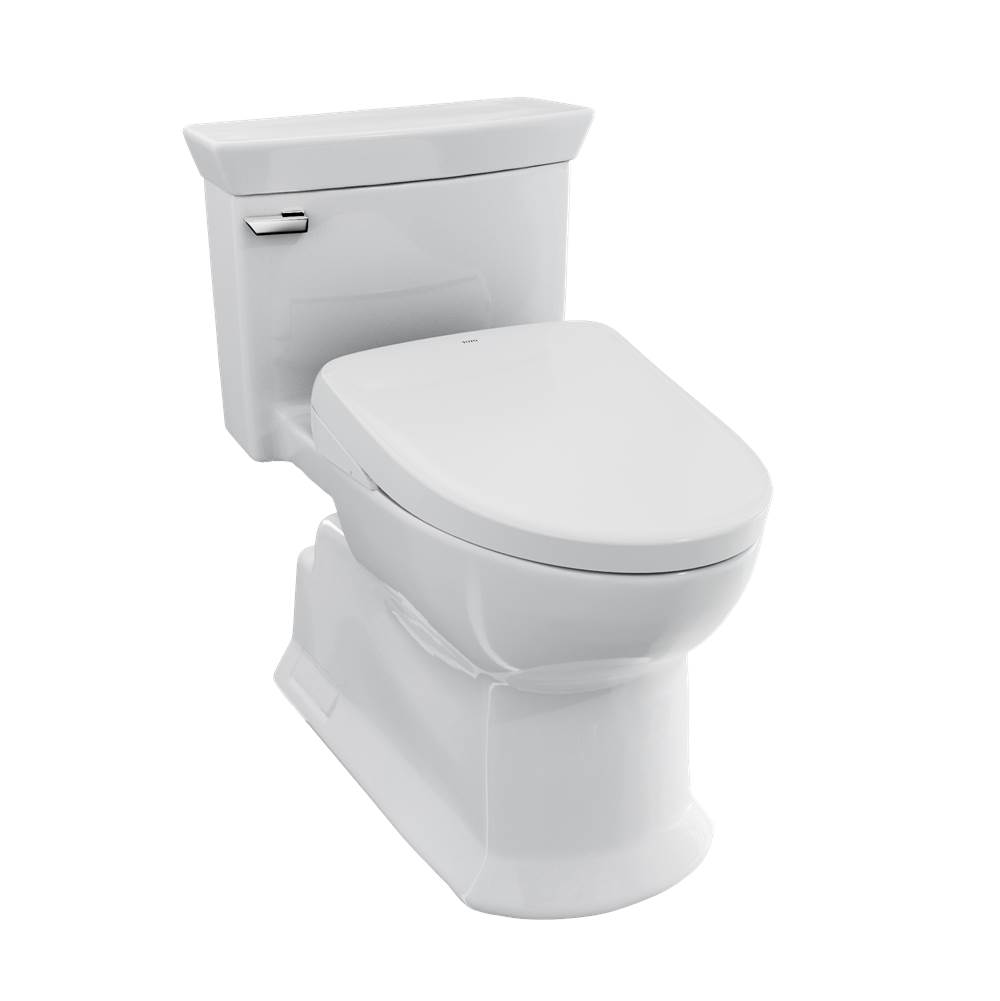 TOTO WASHLET®+ Soirée® Elongated 1.28 GPF Universal Height Toilet with Auto Flush-related