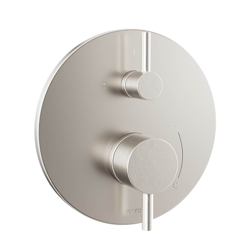 TOTO Round Pressure Balance Valve with Diverter Trim, Brushed Nickel-shop