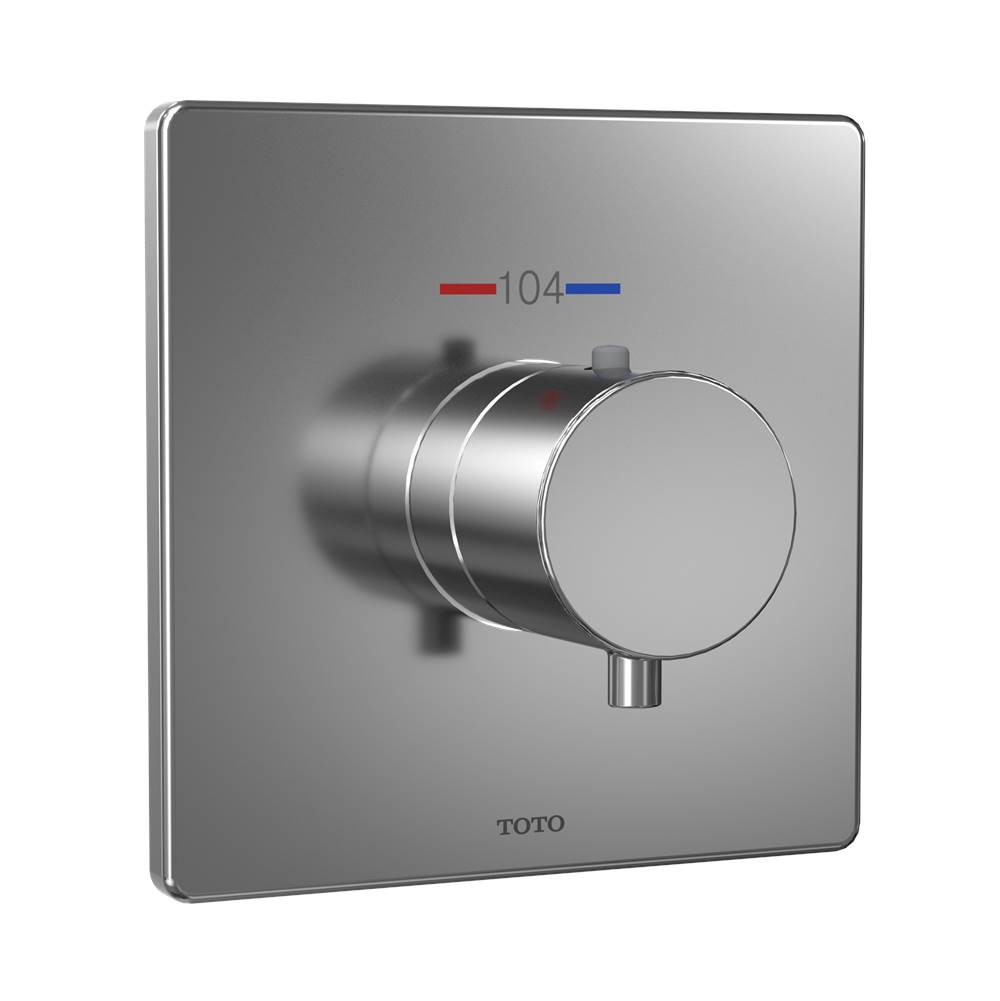TOTO Square Thermostatic Mixing Valve Shower Trim, Polished Chrome-related