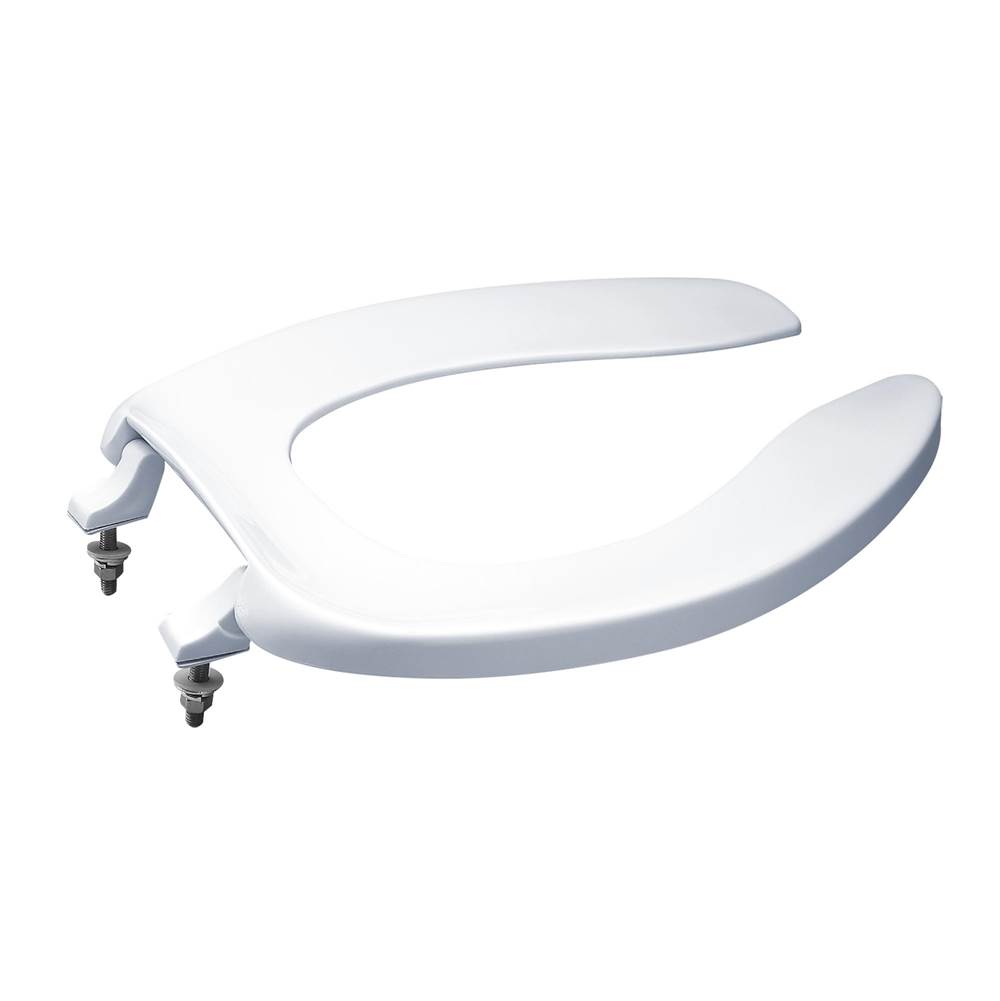 TOTO Elongated Open Front Commerical Toilet Seat without Lid, Cotton White-related