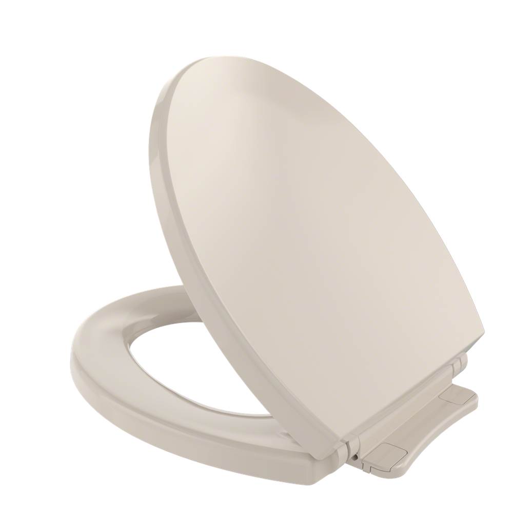 TOTO SoftClose® Slow Close Round Toilet Seat and Lid, Bone-related