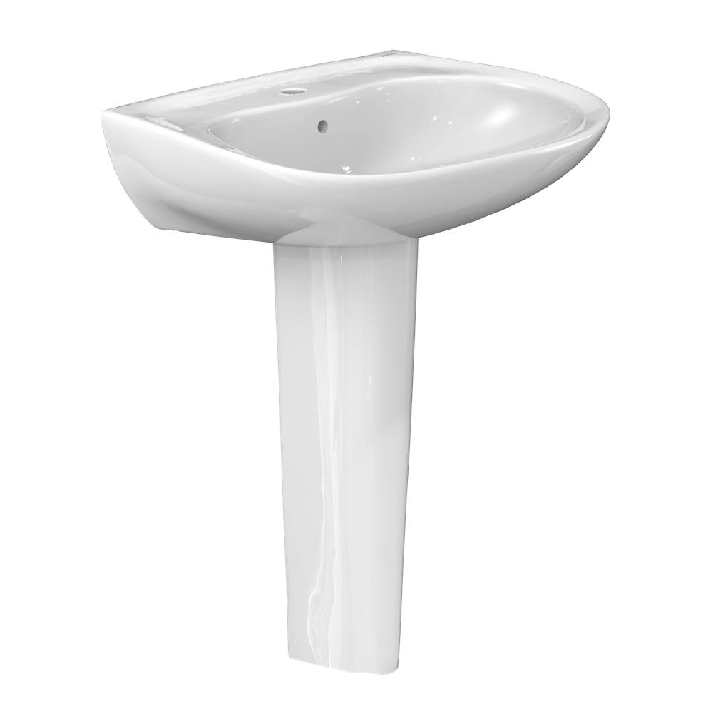 TOTO Prominence® Oval Basin Pedestal Bathroom Sink with CeFiONtect™ for Single Ho-shop