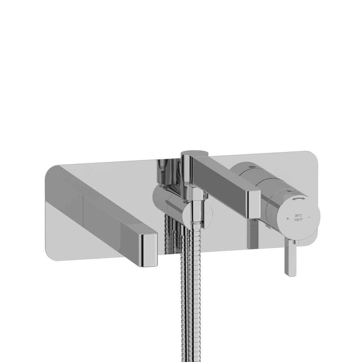 Paradox™ Wall Mount Thermostatic/Pressure Balance Tub Filler Trim-shop